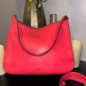 Kate Spade Vibrant Pink Shoulder Bag-Detachable Strap.